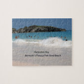 Hoefijzer Bay, Bermuda's beroemde Pink Sand Beach Legpuzzel (Horizontaal)