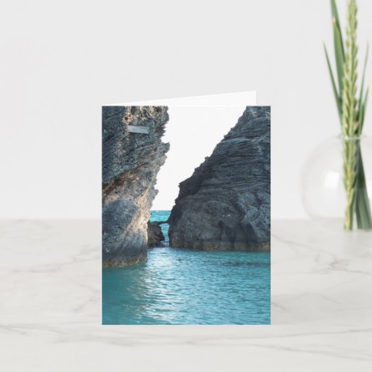 Hoefijzer Beach Bermuda Kaart (Voorkant)