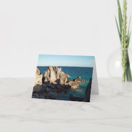 Hoefijzer Beach op de rotsen Kaart