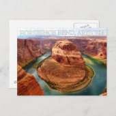Hoefijzer Bend Arizona Glen Canyon Briefkaart (Voorkant / Achterkant)