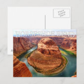Hoefijzer Bend Arizona Glen Canyon Briefkaart (Voorkant / Achterkant)