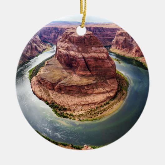 Hoefijzer Bend, Arizona Keramisch Ornament (Voorkant)