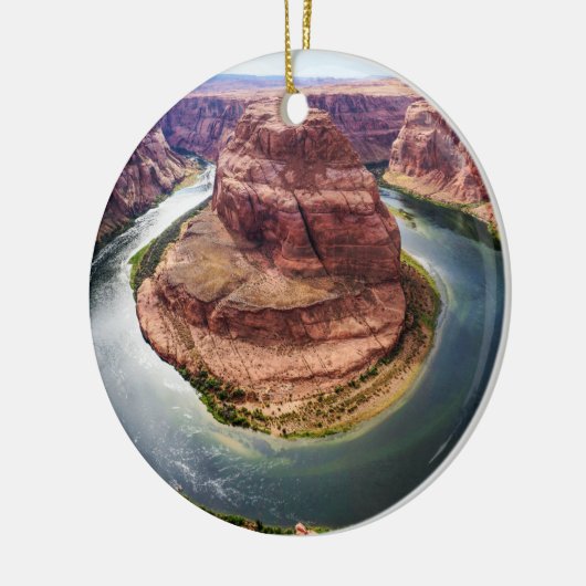 Hoefijzer Bend, Arizona Keramisch Ornament (Links)