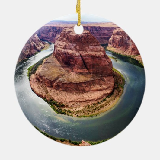 Hoefijzer Bend, Arizona Keramisch Ornament (Achterkant)