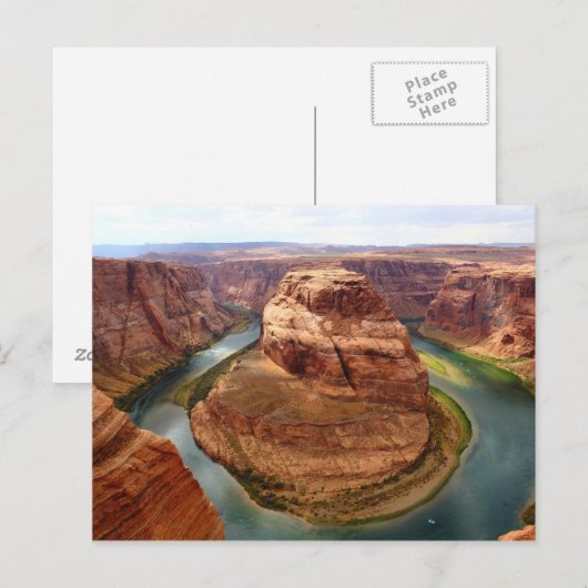 Hoefijzer Bend, Arizona Photo Briefkaart (Voorkant / Achterkant)