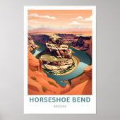 Hoefijzer Bend Arizona Reisprint Poster (Voorkant)