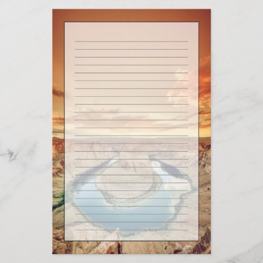 Hoefijzer Bend Caynon Briefpapier (Voorkant)