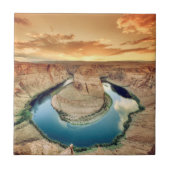 Hoefijzer Bend Caynon Tegeltje (Voorkant)