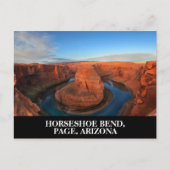 Hoefijzer Bend in Page, Arizona Southwest US Briefkaart (Voorkant)