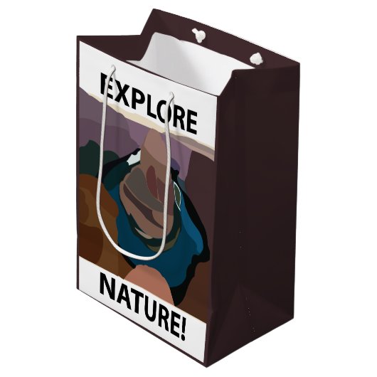 Hoefijzer Bend Ontdek Natuur Hoefijzer Bend Medium Cadeauzakje (Voorkant Gekanteld)