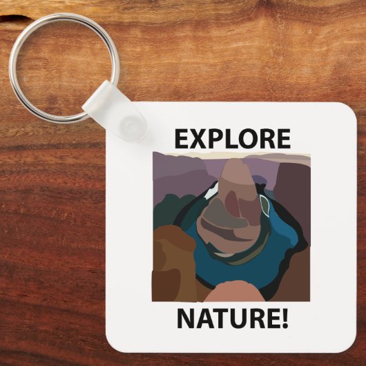 Hoefijzer Bend Ontdek Natuur Hoefijzer Bend Sleutelhanger (Voorkant)