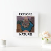 Hoefijzer Bend Ontdek Natuur Hoefijzer Bend Vierkante Klok (Huis)