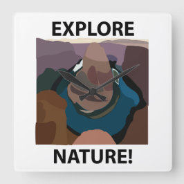 Hoefijzer Bend Ontdek Natuur Hoefijzer Bend Vierkante Klok