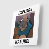 Hoefijzer Bend Ontdek Natuur Hoefijzer Bend Vierkante Klok (Hoek)