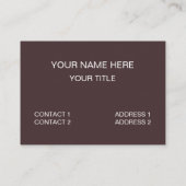 Hoefijzer Bend Ontdek Natuur Hoefijzer Bend Visitekaartje (Achterkant)