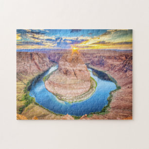 Hoefijzer Bend, Page, Arizona, Verenigde Staten Legpuzzel
