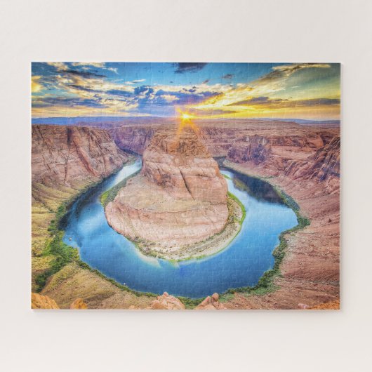 Hoefijzer Bend, Page, Arizona, Verenigde Staten Legpuzzel (Horizontaal)