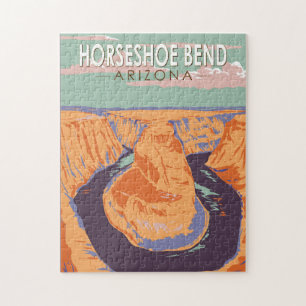 Hoefijzer Bend Travel Art Vintage Legpuzzel