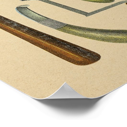  Hoefijzer, bijkomend gereedschap 1898 Afdrukken Poster (Hoek)