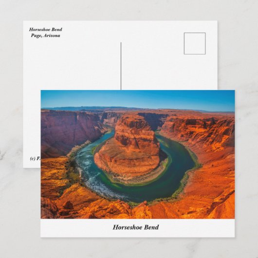 Hoefijzer BuigBriefkaart Briefkaart (Voorkant / Achterkant)