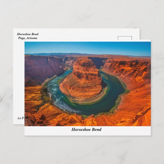 Hoefijzer BuigBriefkaart Briefkaart (Voorkant / Achterkant)