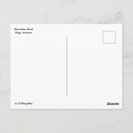 Hoefijzer BuigBriefkaart Briefkaart (Achterkant)