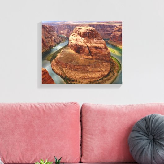 Hoefijzer buigen canvas afdruk (Insitu (Woonkamer))