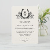 Hoefijzer Cactus Western Country Boho Wedding Kaart (Staand voorkant)