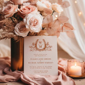 Hoefijzer Cactus Western Country Boho Wedding Kaart