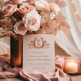 Hoefijzer Cactus Western Country Boho Wedding Kaart