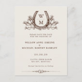 Hoefijzer Cactus Westerne Country Photo Wedding Briefkaart (Voorkant)