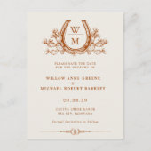 Hoefijzer Cactus Westerne Country Photo Wedding Briefkaart (Voorkant)