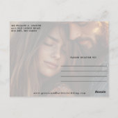 Hoefijzer Cactus Westerne Country Photo Wedding Briefkaart (Achterkant)