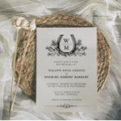 Hoefijzer Cactus Westerne Country Photo Wedding Kaart