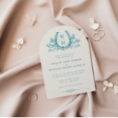 Hoefijzer Cactus Westerne Land Boog Wedding Inv Kaart