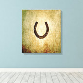 Hoefijzer Canvas Afdruk (Insitu (Houten vloer))