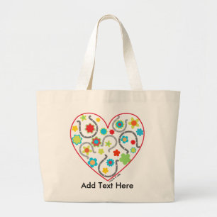 Hoefijzer Canvas tas hart