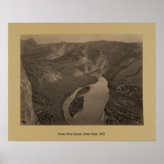 Hoefijzer Canyon, Green River, 1872 Poster