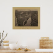 Hoefijzer Canyon, Green River, 1872 Poster (Keuken)