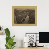 Hoefijzer Canyon, Green River, 1872 Poster (Thuiskantoor)