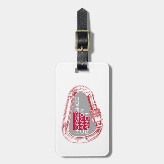 Hoefijzer Canyon Ranch Arkansas Bagagelabel (Voorkant verticaal)