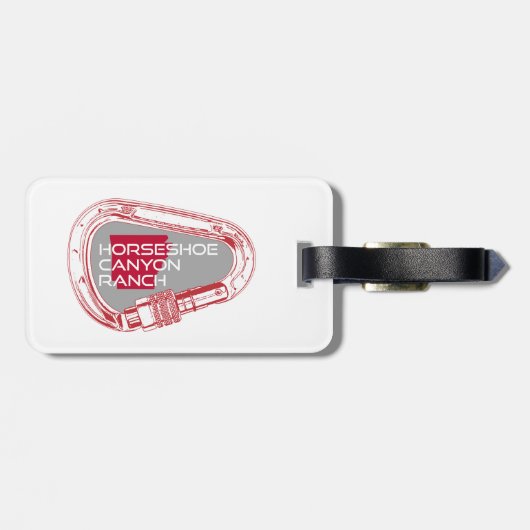 Hoefijzer Canyon Ranch Arkansas Bagagelabel (Achterkant horizontaal)
