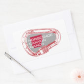 Hoefijzer Canyon Ranch Arkansas Rechthoekige Sticker (Envelop)