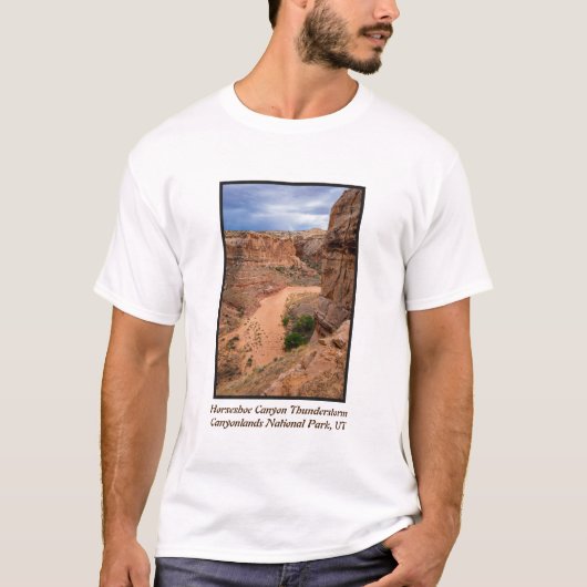 Hoefijzer Canyon Thunderstorm - Utah T-shirt (Voorkant)