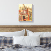 Hoefijzer Cloisters, Windsor Castle, Engeland Canvas Afdruk (Insitu (Slaapkamer))