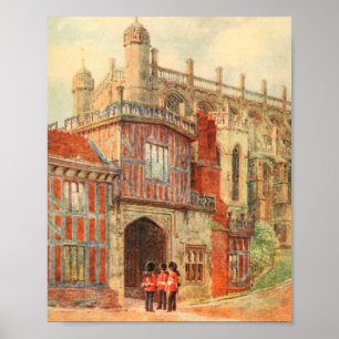 Hoefijzer Cloisters, Windsor Castle, Engeland Poster