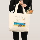 Hoefijzer Crab Beach Canvas tas (Voorkant (product))