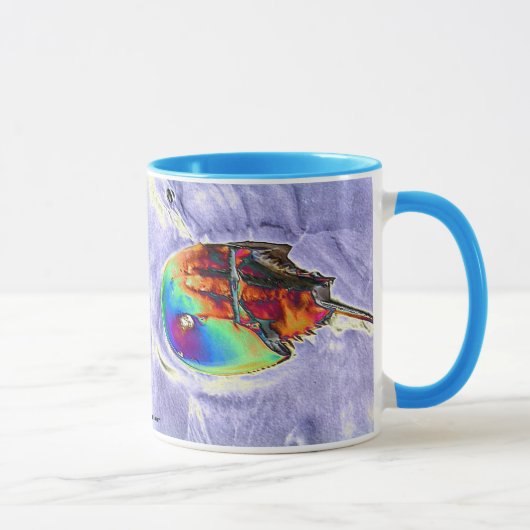 Hoefijzer Crab Foil-ontwerp Mok (Rechts)