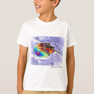 Hoefijzer Crab Foil-ontwerp T-shirt