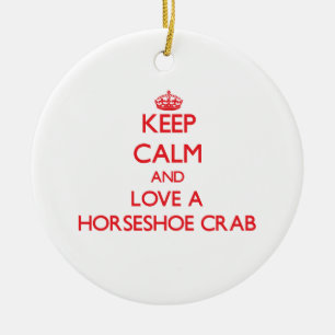 Hoefijzer Crab Keramisch Ornament